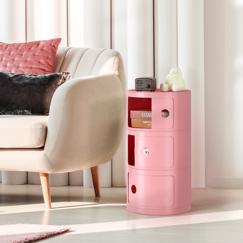 Pietrzak 12.6'' W Nightstand, Pink