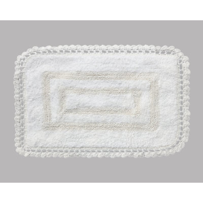Akife 100% Cotton Non-Slip Bath Rug
