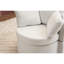 Chaise de rangement en tissu avec design ergonomique et base pivotante