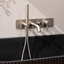 Garniture de douchette de baignoire murale avec inverseur et douchette-712875234