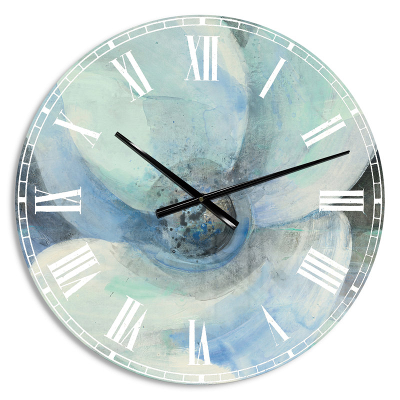 Horloge murale Swigart Watercolor Moonlight Magnolia II, Petit