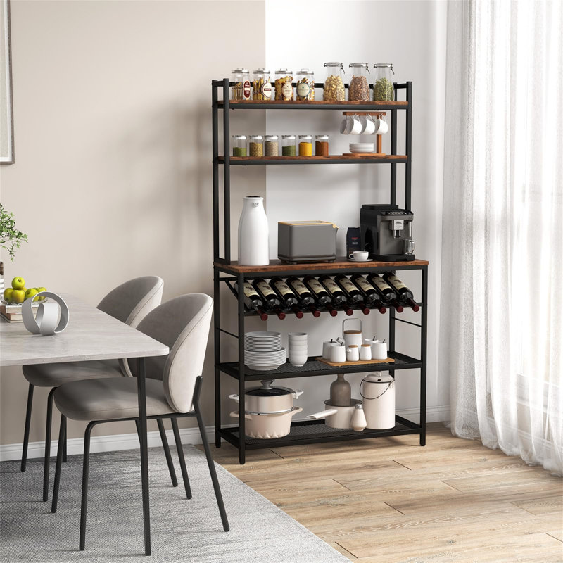 90 cm Metal Standard Baker's Rack with Microwave Compatibility