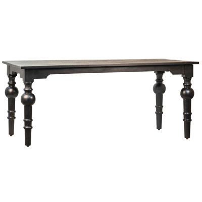 36" Acacia Solid Wood Dining Table