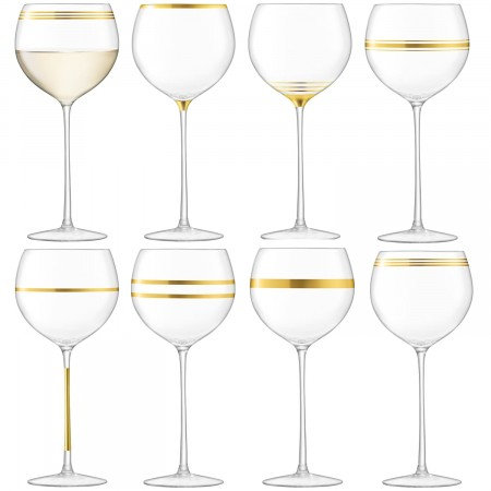Deco Glass Wine Glass