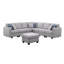 Canapé modulaire réversible avec repose-pieds Frank-2119210401