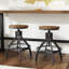 Tabouret de comptoir pivotant réglable Kerome (ensemble de 2)-2125296240