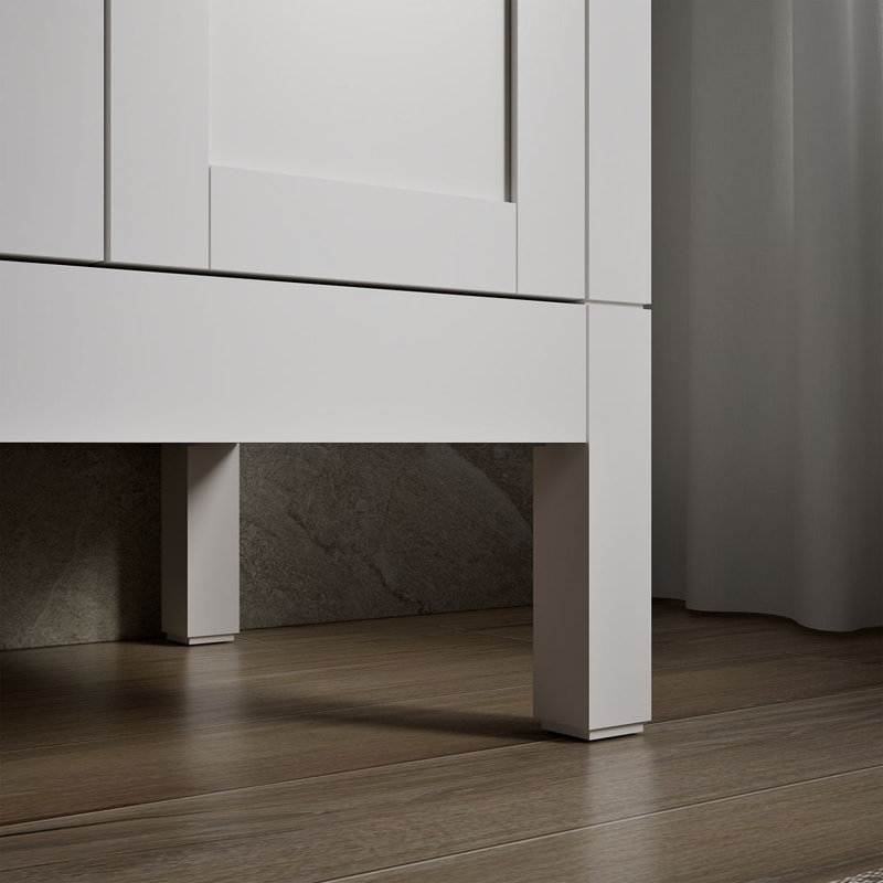 Hadron Single Bathroom Vanity Set, White, White, 24"
