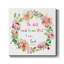«Floral Scripture Wreath I», reproduction d'art textuelle sur toile tendue-146458760