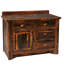 Meuble-lavabo Fireside Lodge Barnwood - 36 po - sans comptoir - lavabo gauche