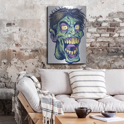 " Zombie Pattern Head 15 " Print