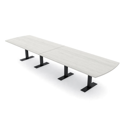 Arc Rectangle Conference Table Metal T-Legs by Inbox Zero