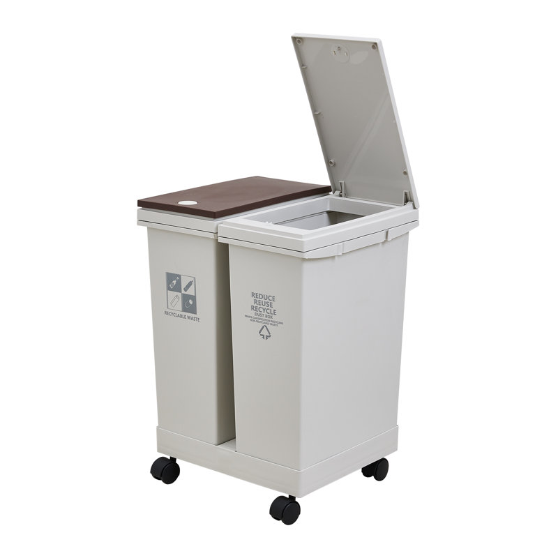Plastic Touch Top Waste Bin, 40 L