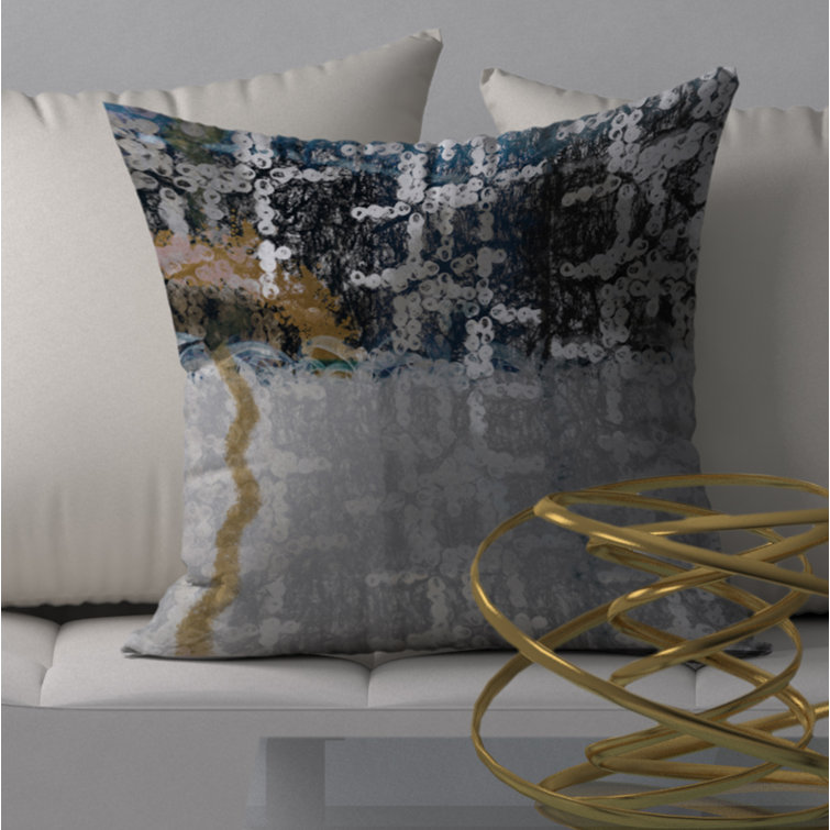 Orren Ellis Abstract Reversible Throw Pillow | Wayfair