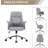 Mabelin Fabric Swivel Office Chair, Ergonomic Desk Chair Adjustable Height Rocking Backrest