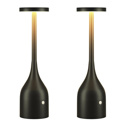 2-pack Cordless Rechargeable Led Table Lamps, Battery Operated Dimmable Lamps For Indoor Outdoor Use