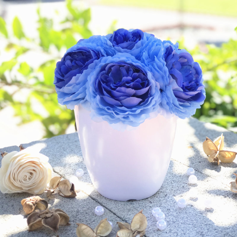 Dissimulateurs de fleurs en pot pivoines, Bleu