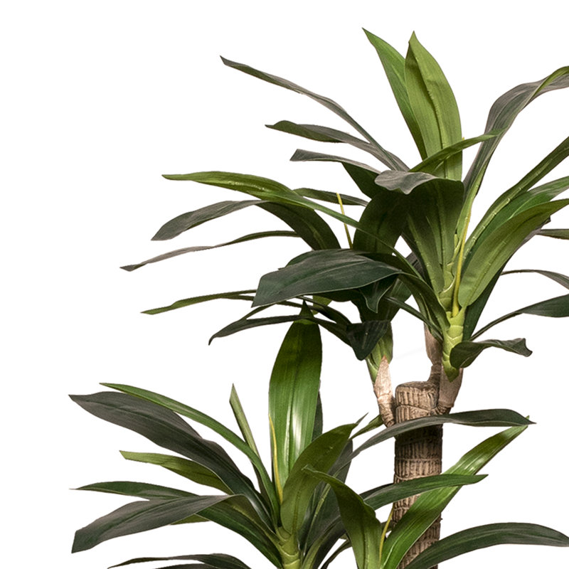 Maïs artificiel 51,57 "en pot, Blanc