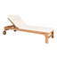 Brummett 200cm Long Reclining Teak Single Chaise