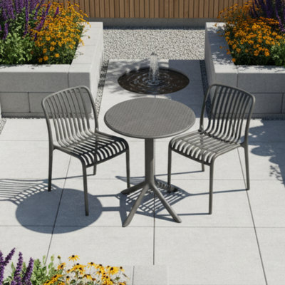 2 - Person Round Plastic Patio Dining Set