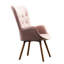 Chaise en velours mauve Inniss-121274379