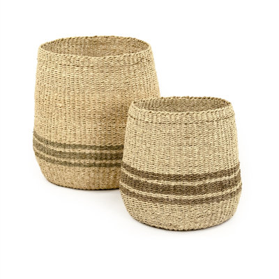 Hand Woven Seagrass Decorative Basket