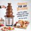 Nostalgia Electric Chocolate Fondue Fountain, 32-Ounce, 4 Tier Set