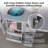  36" Single Bathroom Vanity Set with Vessel Sink, Manufactured Wood Top, Faucet, Drain-1775164741-1775164740