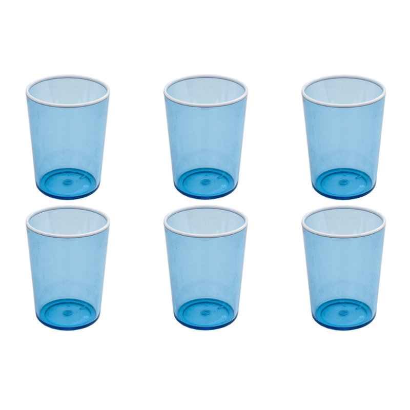 Contrast Acrylic Drinking Glass - Blue - 16.8 oz