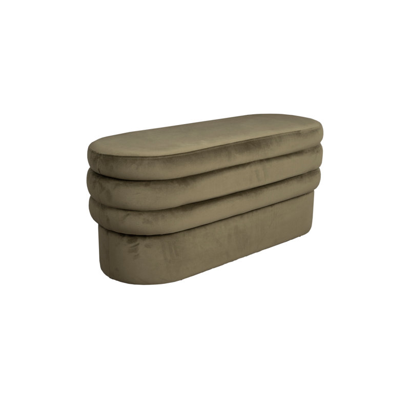 Banc rembourré Aditi, Vert