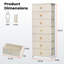 Commode 7 tiroirs, beige-590994186