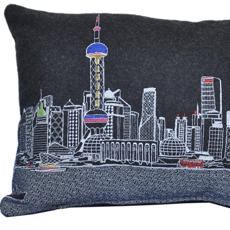 Coussin lombaire 24 po, Noir