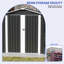 Remise de rangement à double porte en acier galvanisé