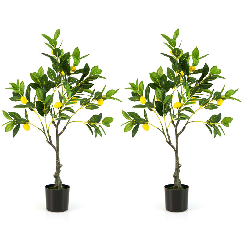 Faux citronnier 32 '' en pot, 2