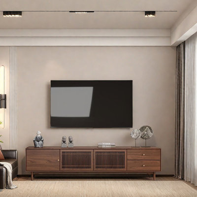 Nouveau meuble télé en bois massif de style chinois