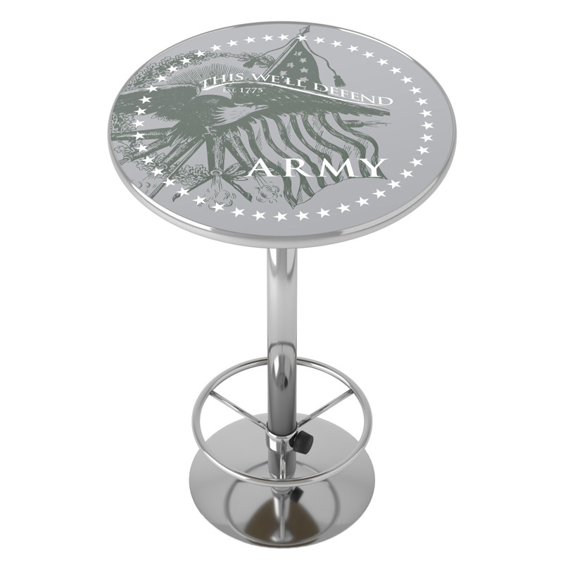 Round Metal Base Dining Table