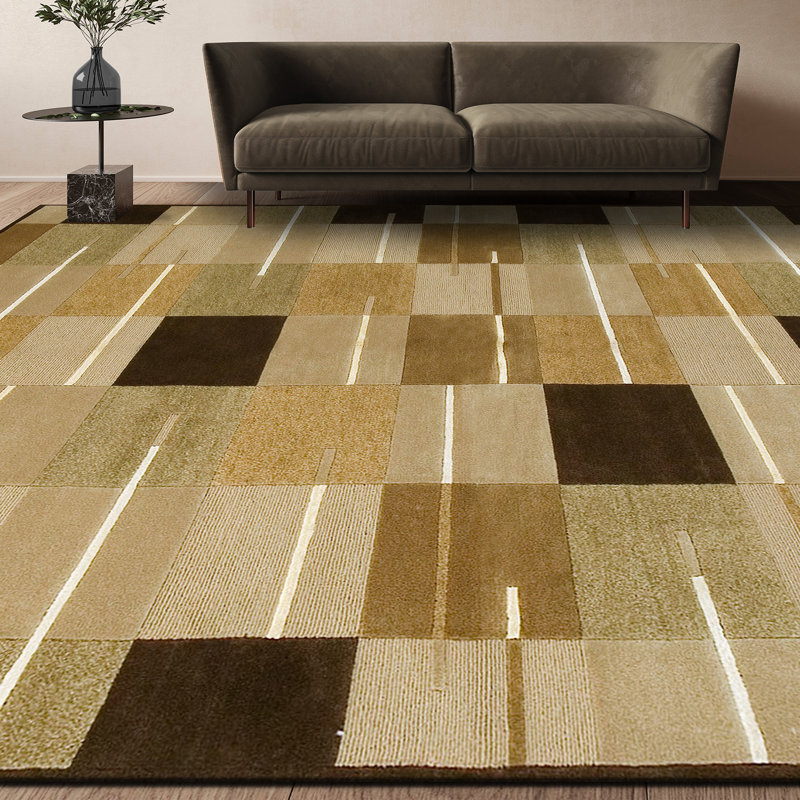Himalayan Geometric Area Rug in Beige