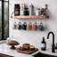 Handcrafted Gourmet Wall Mounted Pot Rack-1299450711