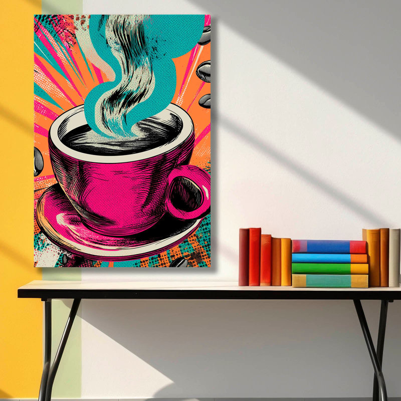 Superbe peinture sur toile décorative de 17,7 po x 27,6 po | 100% toile avec cadre 100% bois (épaisseur: 1,1 pouce) | Parfait pour la décoration intérieure, le salon et les espaces de bureau, les couleurs vives et le design élégant