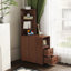 Table de bout avec tiroirs, table de coin avec tablettes ouvertes, grande table d'appoint pour chambre à coucher et coin (date prévue de livraison: 2025/4/16)