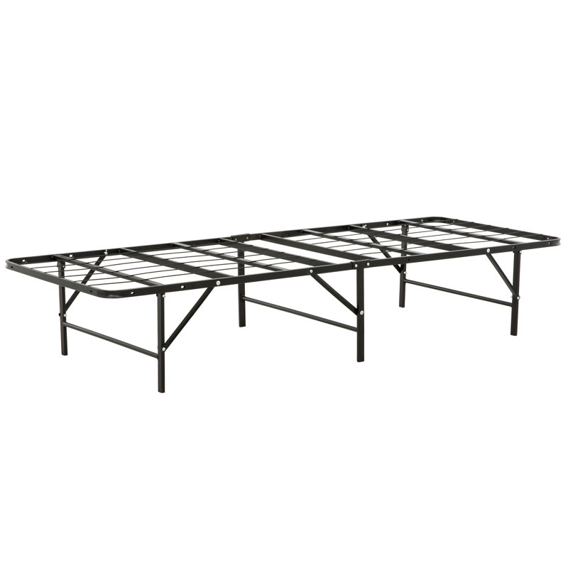Matelas de base en métal pour lit simple - Fabrication solide, sommier plateforme, chambre à coucher, Lit simple
