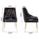 Chaise parsons en velours Springport