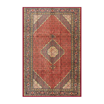 Tapis traditionnel rouge/bleu/beige area
