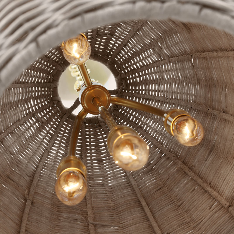 Kokomo Pendant by Chapman & Myers, 46 cm H x 30 cm W, Ash, 30 cm H x 46 cm W