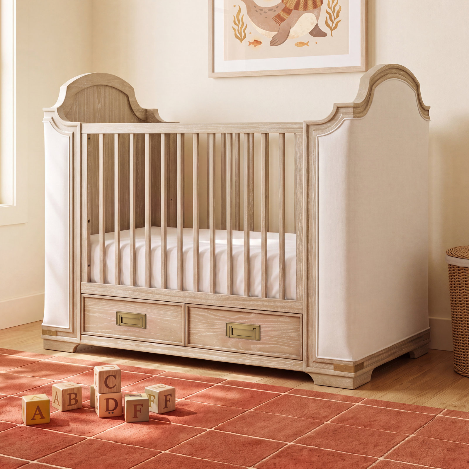 Paris Pine 4-in-1 Convertible Crib
