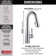 Essa Pull Down Sprayer Bar Faucet, Single Handle Prep Sink Faucet