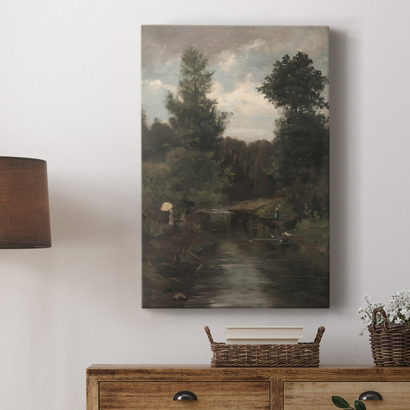 Paysage rétro CXCVII - galerie Cavas sur mesure, H 12 po x l 8 po