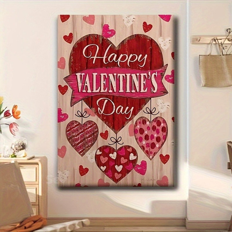 «Festive Rustic Valentine’s Day», reproduction sur toile - Urban Studio, 12 * 8 pouces (30 * 20 * 2cm)