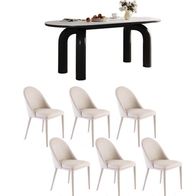 Durable Vintage Rock Panel Dining Table Sets.