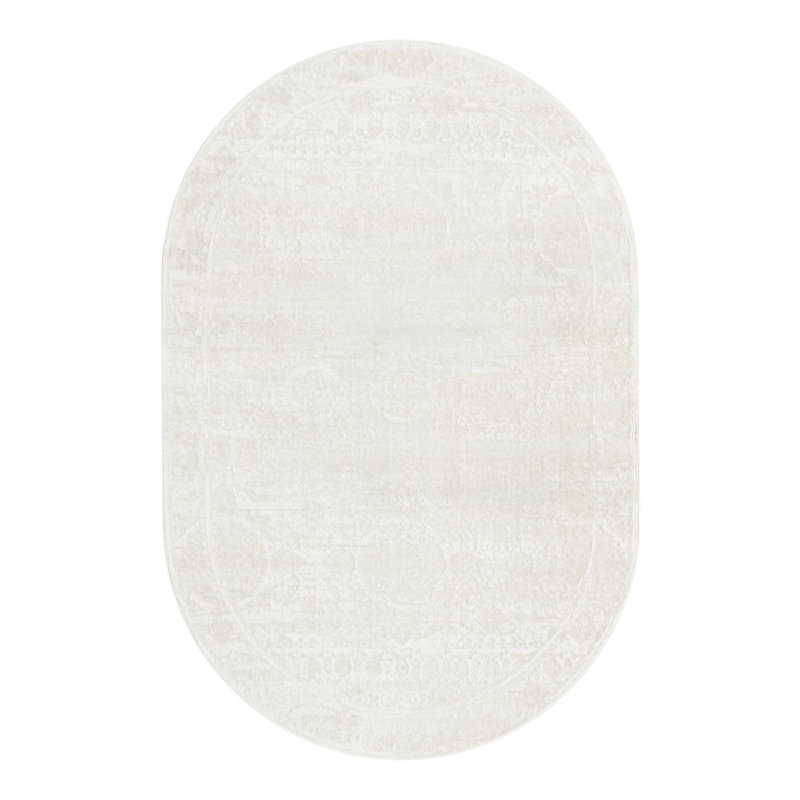 Oriental Indoor / Outdoor Rug, Oval 5'3" x 8'
