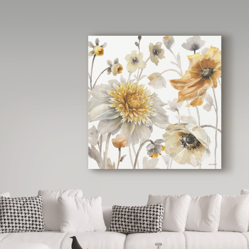 «Fields of Gold II», reproduction de peinture acrylique sur toile tendue, H 24 po x l 24 po x P 2 po
